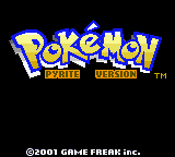 Pokemon Pyrite Title Screen